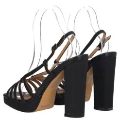 Sandalo con Tacco Donna Nero