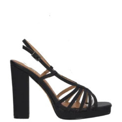 Sandalo con Tacco Donna Nero