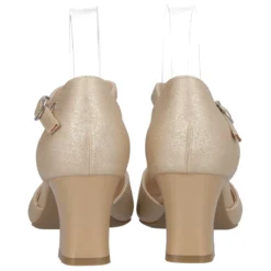 Sandalo con Tacco Donna Oro Glitter