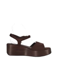Sandalo con Zeppa Donna Marrone