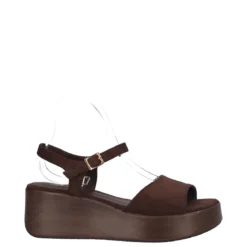 Sandalo con Zeppa Donna Marrone