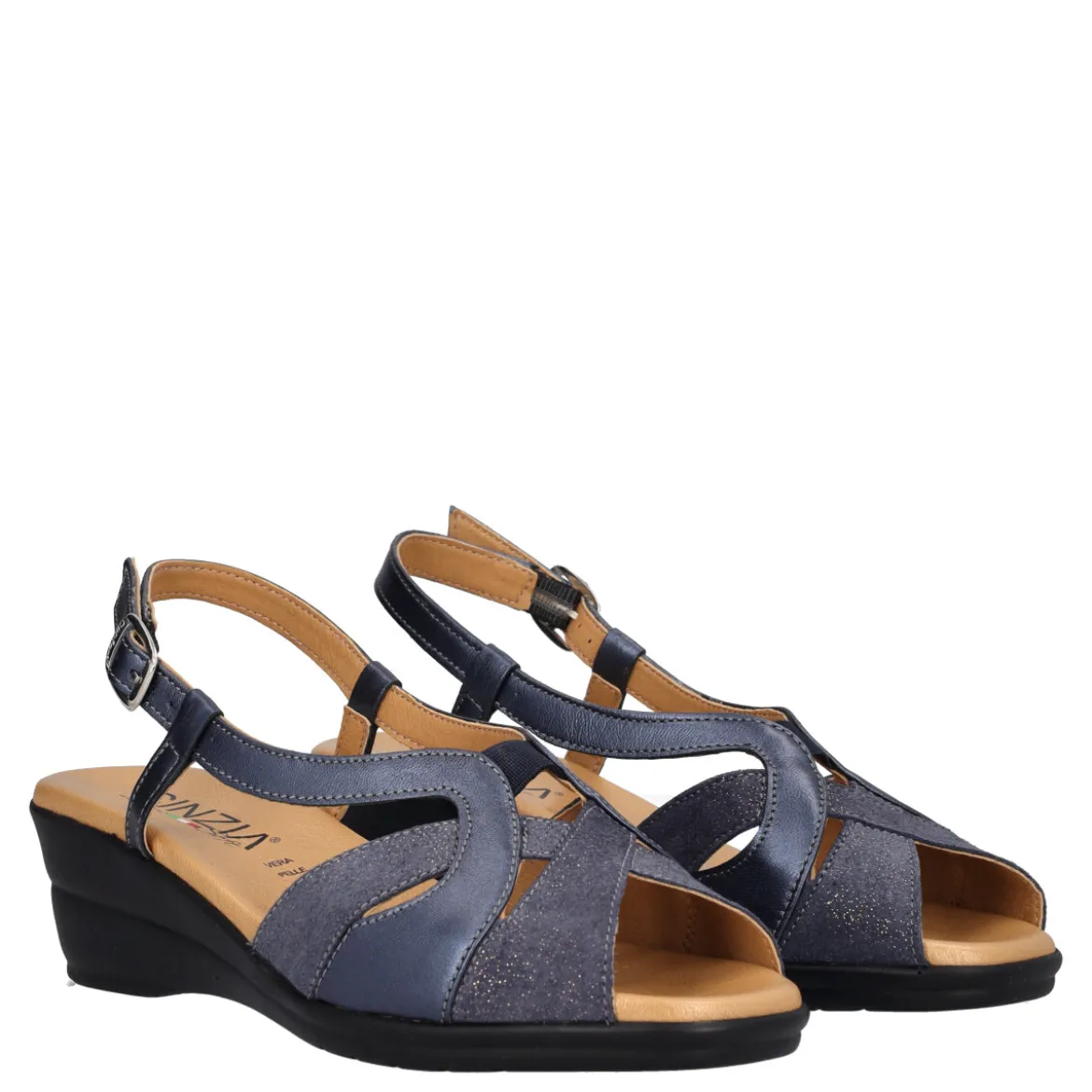 Sandalo Donna Blu Perla