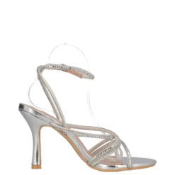 Sandalo Donna con Tacco Argento