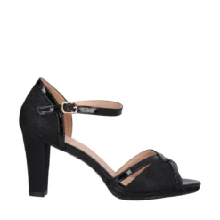 Sandalo Donna Nero Glitterato