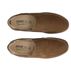 SANDERO Mocassino Comfort Uomo Taupe in Pelle