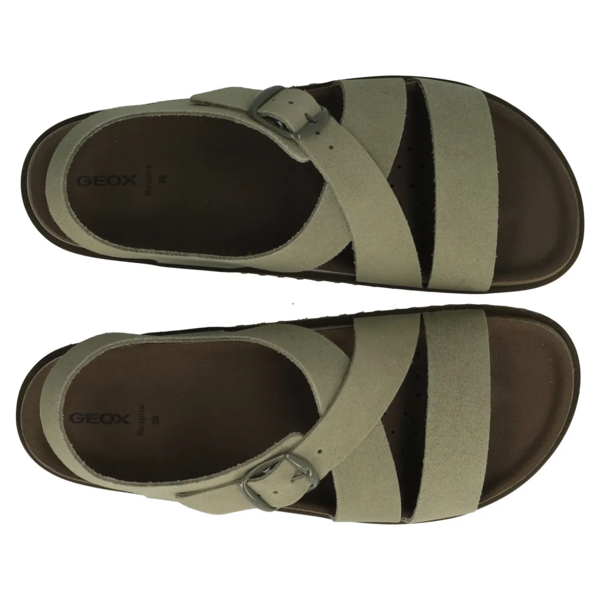 SANDYBETT Sandalo Donna Verde in pelle