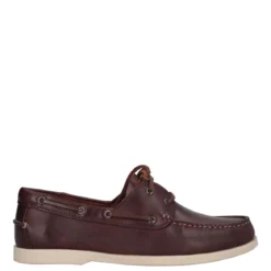 Scarpa da Barca Uomo in Pelle Marrone