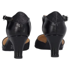 Scarpe da Ballo Donna Nere Glitter Tacco 6