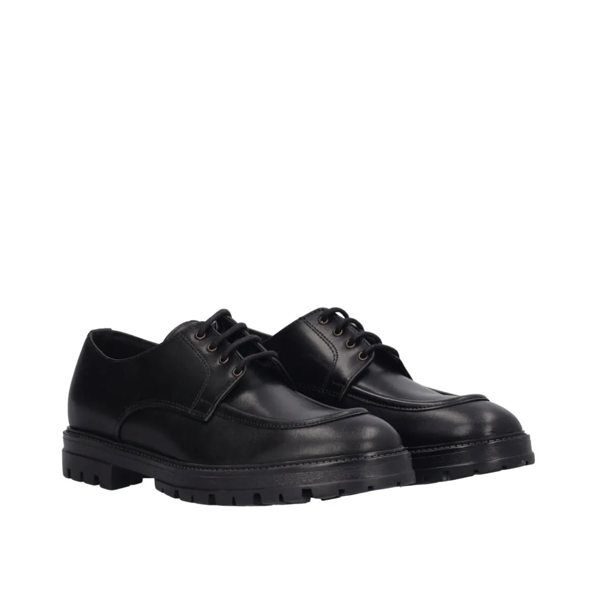 Scarpe eleganti e Cerimonia Uomo Nere in Pelle