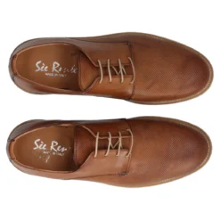 Scarpe Eleganti Uomo Color Cuoio in Pelle
