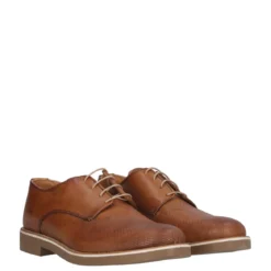 Scarpe Eleganti Uomo Color Cuoio in Pelle