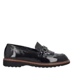 SIMPLY Mocassini Donna Neri in Pelle