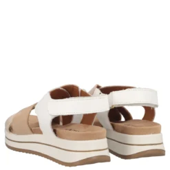 SINDY Sandali Donna Beige e Bianchi
