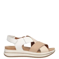 SINDY Sandali Donna Beige e Bianchi