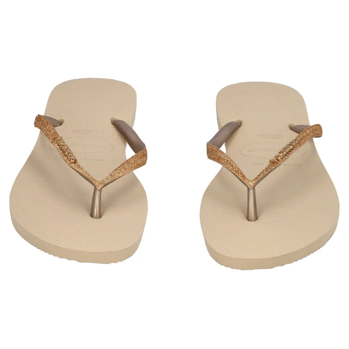 SLIM GLITTER II Infradito Donna Beige
