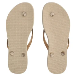 SLIM GLITTER II Infradito Donna Beige