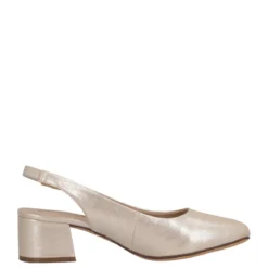 Slingback Comfort Donna Taupe Metallizzate
