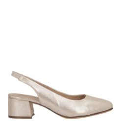 Slingback Comfort Donna Taupe Metallizzate