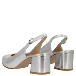 Slingback Donna Argento Alte 6 cm