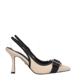 Slingback Donna Beige e Nere