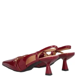 Slingback Donna Bordeaux In Vernice