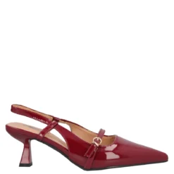 Slingback Donna Bordeaux In Vernice