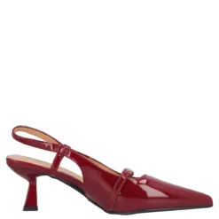 Slingback Donna Bordeaux In Vernice