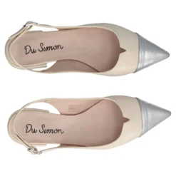 Slingback Donna Burro e Silver