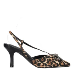 Slingback Donna Leopardate