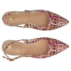 Slingback Donna Multicolor e Metallizzato