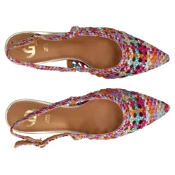 Slingback Donna Multicolor Metallizzato