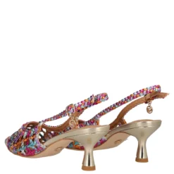 Slingback Donna Multicolor Metallizzato
