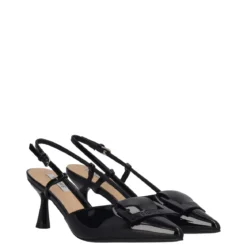 Slingback Donna Nere in Vernice