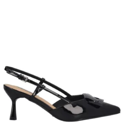 Slingback Donna Nere in Vernice