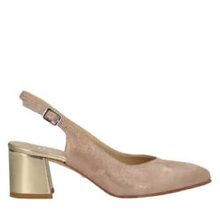 Slingback Donna Platino alte 6 cm