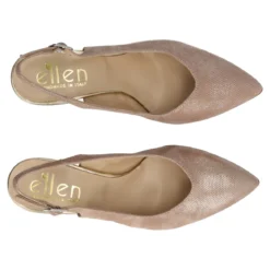 Slingback Donna Platino alte 6 cm