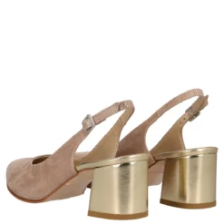 Slingback Donna Platino alte 6 cm