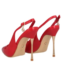 Slingback Donna Rosse e Oro Tacco 11cm