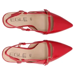 Slingback Donna Rosse Vernice
