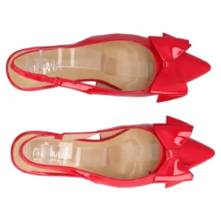 Slingback Donna Rosso Vernice