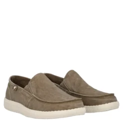 SLIP ON WASHED Mocassini Uomo Taupe