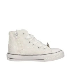 Sneakers Alta Bambina Bianche