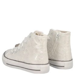 Sneakers Alta Bambina Bianche