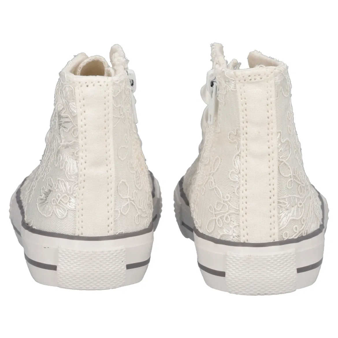 Sneakers Alta Bambina Bianche