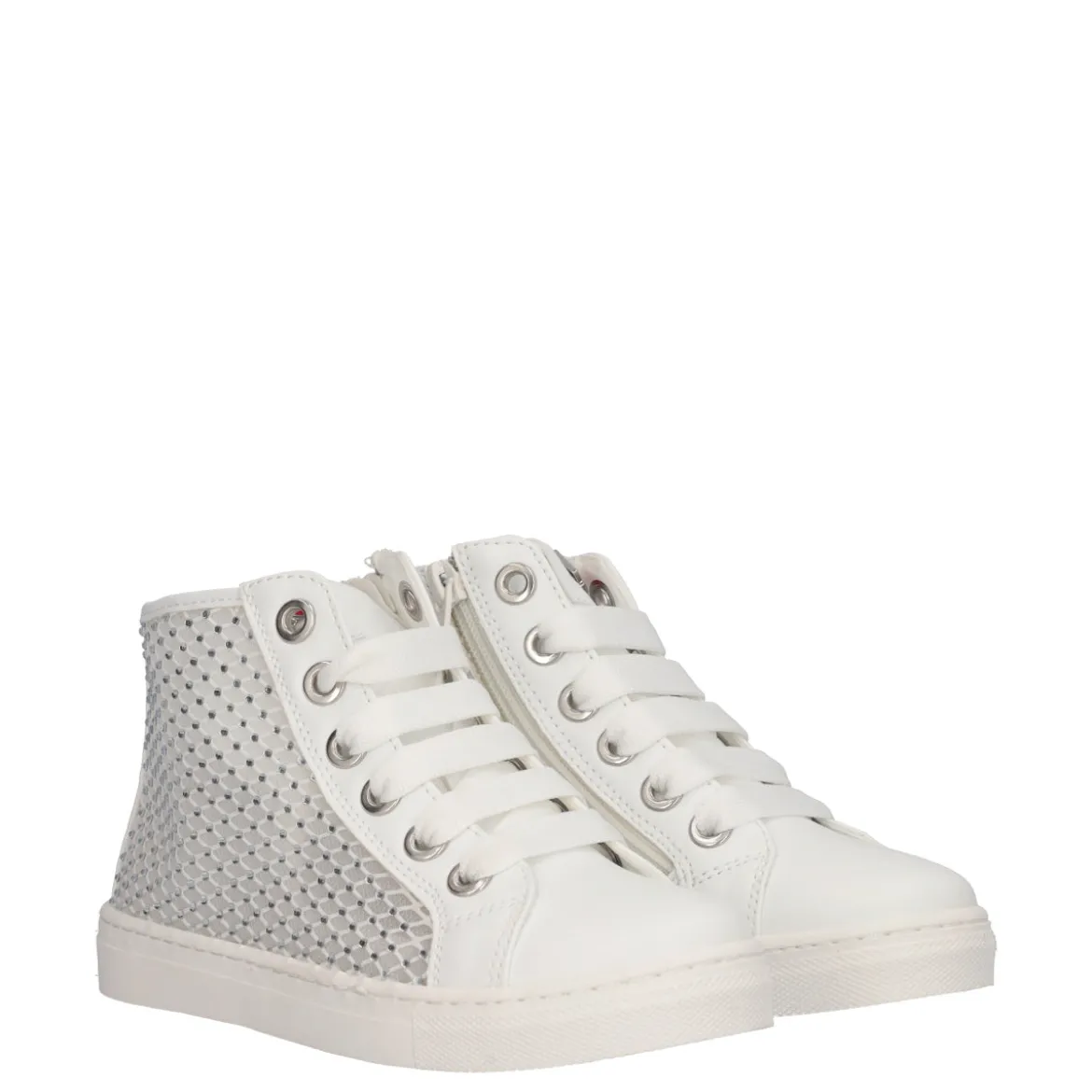 Sneakers Alte Bambina Bianche