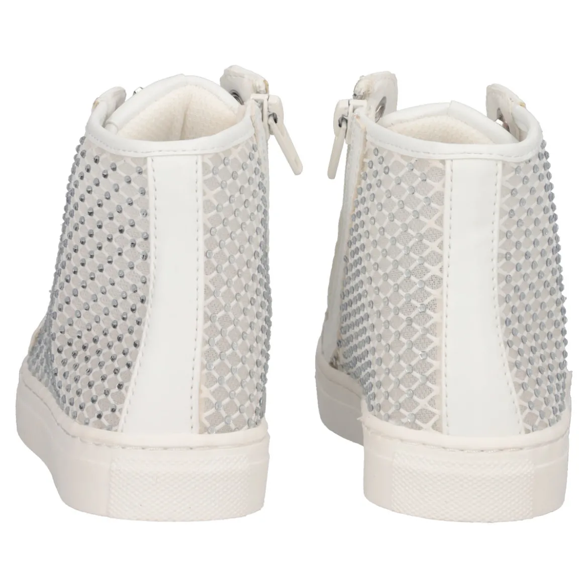 Sneakers Alte Bambina Bianche