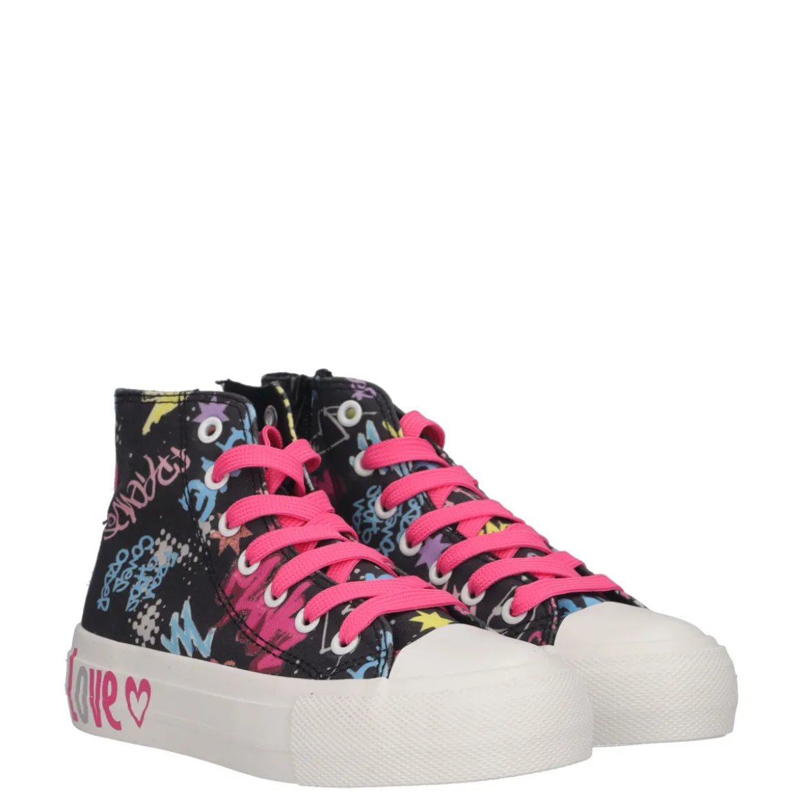 Sneakers Alte Bambina Nere