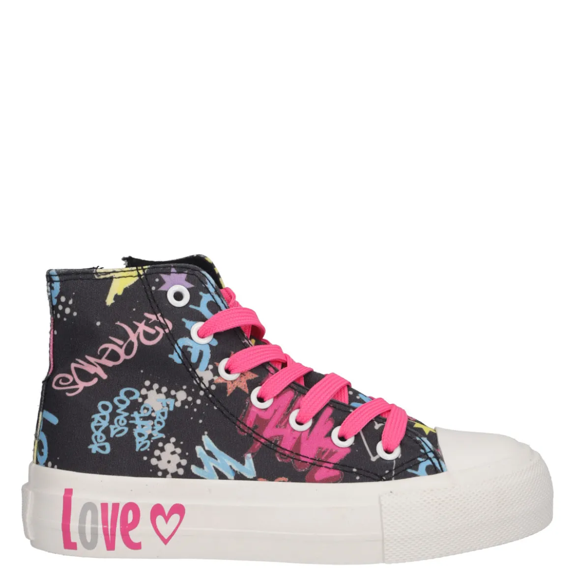 Sneakers Alte Bambina Nere
