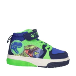 Sneakers Alte Bambino Blu e Verdi con Luci