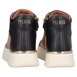 Sneakers Alte Donna Nere e Beige